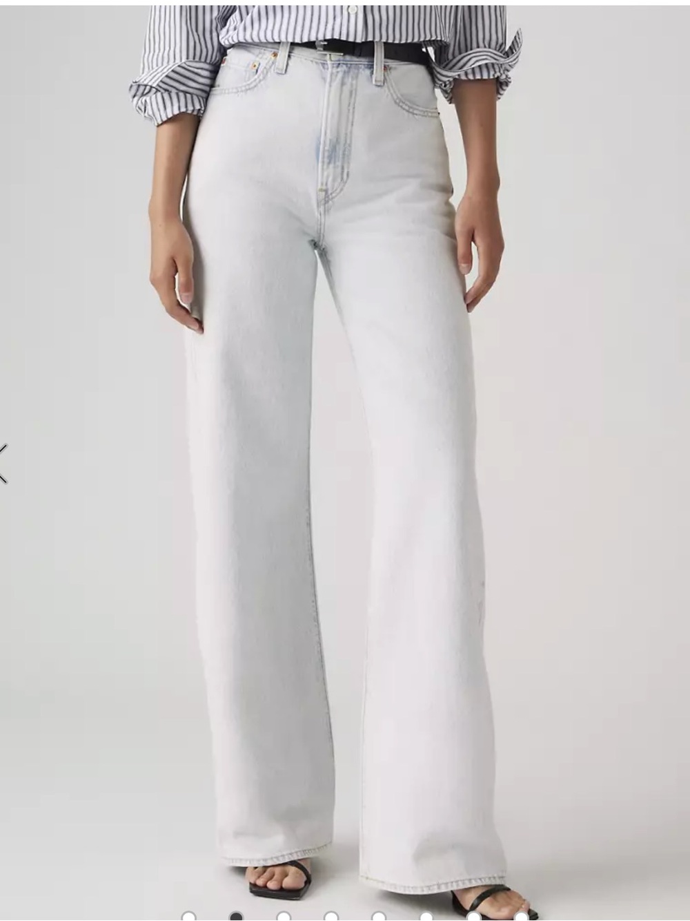 NWT Levi’s Ribcage Wide Leg Jeans Light Wash - Picture 5 of 15